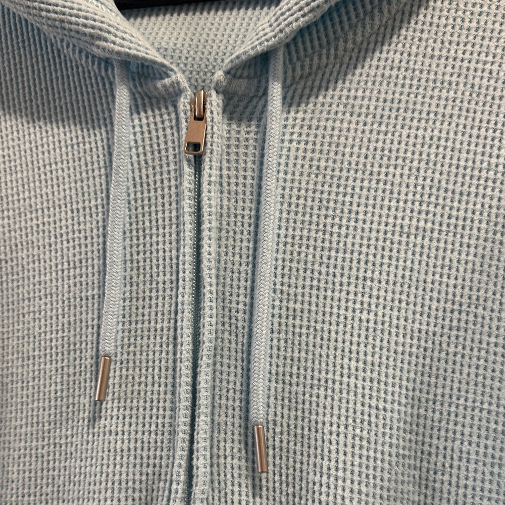 Auden Sky Blue Waffle Knit Hoodie - Picture 4 of 4